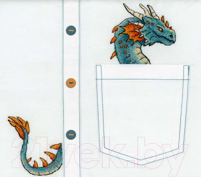 Набор для вышивания М.П.Студия Благородный дракон / В-252М