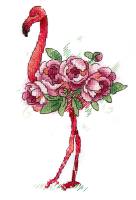 Набор для вышивания М.П.Студия Фламинго / В-254М - 