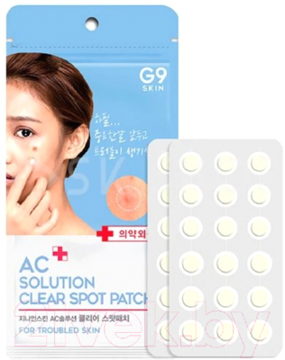 Маска-патч для лица G9Skin AC Solution Acne Clear Spot Patch от акне (60шт)