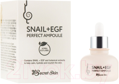 Сыворотка для лица Secret skin Snail+Egf Perfect Ampoule (30мл)