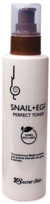 Тонер для лица Secret skin Snail+Egf Perfect Toner с экстрактом улитки New (150мл)