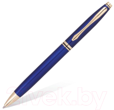 Ручка шариковая Brauberg De Luxe Blue / 141412 (синий)