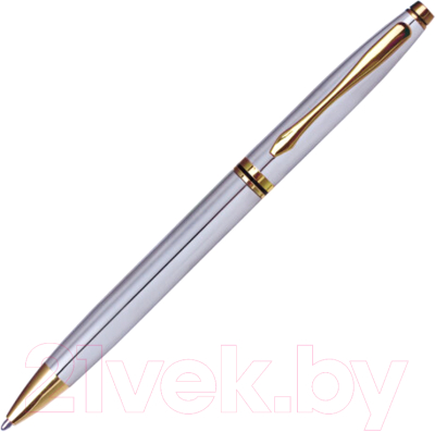 Ручка шариковая Brauberg De Luxe Silver / 141414 (синий)