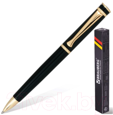 Ручка шариковая Brauberg Perfect Black / 141416 (синий)