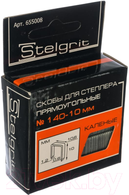 Скобы Stelgrit 655008 (1000шт)