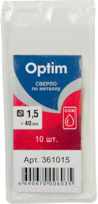 

Набор сверл Optim, 361015