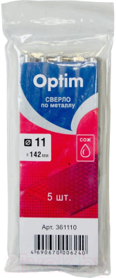 Набор сверл Optim 361110 (5шт)