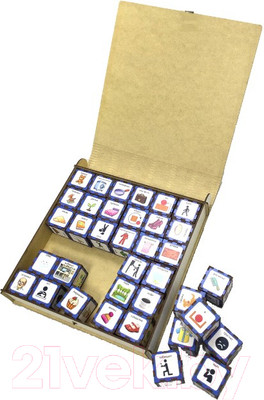 Развивающая игрушка Деревянный город Кубики / Л030-АNT - 