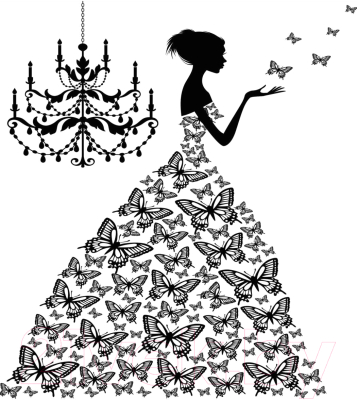 Сумка-шоппер JoyArty Платье из бабочек / bstl_1692