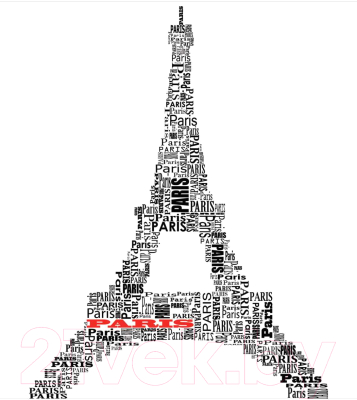Сумка-шоппер JoyArty Париж в форме башни / bstl_14708