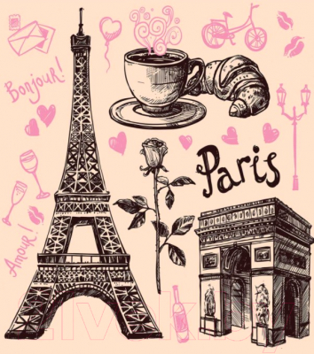 Сумка-шоппер JoyArty Кофе в Париже / bstl_11328