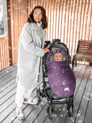 Конверт детский Amarobaby Snowy Travel / AMARO-6101-F0 (фиолетовый)