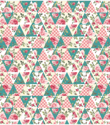 Сумка-шоппер JoyArty Цветы в треугольниках / bstl_186022