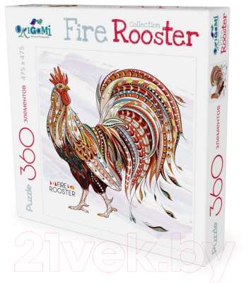 

Пазл Origami, Fire Rooster Золотой петух / 02632