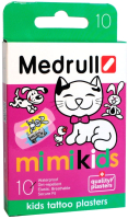 Пластырь медицинский Medrull Mimi Kids  (2.5x5.7см, 10шт) - 
