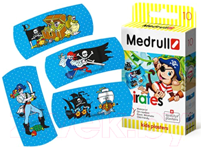 Пластырь Medrull Pirates (2.5x5.7см, 10шт)