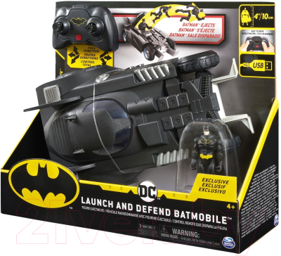 Изображение товара Автомобиль игрушечный Spin Master Batman Бэтмобиль с фигуркой Бэтмена / 6055747
