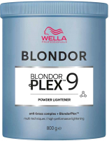 Порошок для осветления волос Wella Professionals Blondor Plex Без образования пыли (800г) - 