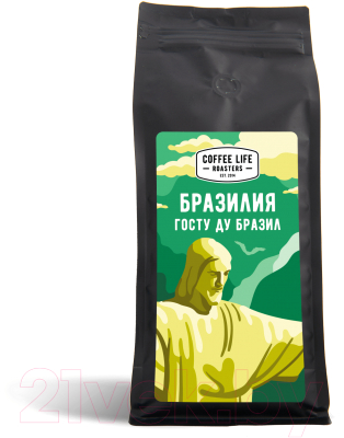 Кофе в зернах Coffee Life Roasters Бразилия / 5010 (1кг)
