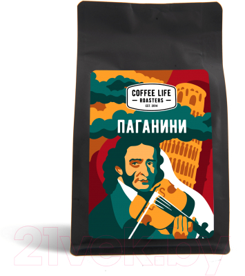 Кофе в зернах Coffee Life Roasters Паганини / 1230 (250г)