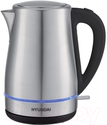 Изображение товара Электрочайник Hyundai HYK-S3020 (серебристый матовый/черный)