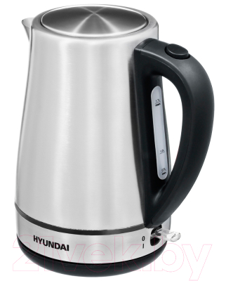 Изображение товара Электрочайник Hyundai HYK-S3020 (серебристый матовый/черный)