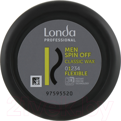 Воск для укладки волос Londa Professional Men Spin Off нормальной фиксации (75мл)