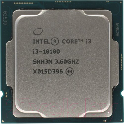 Процессор Intel Original Core i3 10100 Soc-1200 / CM8070104291317S RH3N