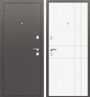 Входная дверь Промет Марс 6 86x205 (левая, Mocco ПФ-022/ясень белый) - 