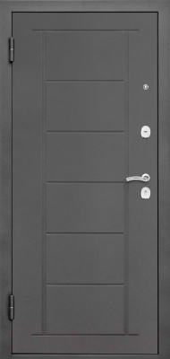 Входная дверь Промет Марс 12 86x205 (левая, антрацит рефлект/ларче)