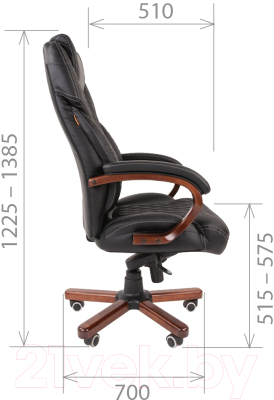 Кресло офисное Chairman 406 (экопремиум черный)