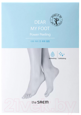 Носки для педикюра The Saem Dear My Foot Power Peeling (2x40мл)