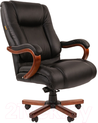 Кресло офисное Chairman 503 (кожа, черная)