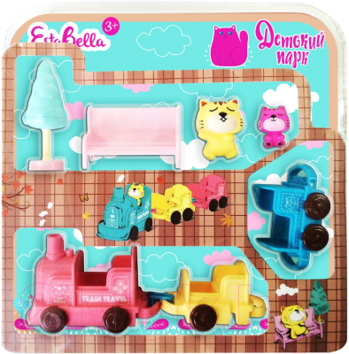 

Игровой набор EstaBella, Парк аттракционов для любимых питомцев с поездом / 74779