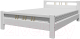 Полуторная кровать Bravo Мебель Вероника 3 120x200 (белый античный) - 