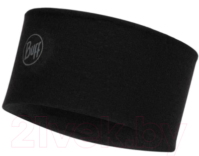 Повязка на голову Buff MW Wool Headband Solid Black (118173.999.10.00)