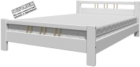 Односпальная кровать Bravo Мебель Вероника 3 90x200 (белый античный) - 