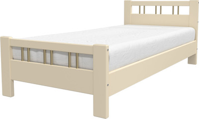 Односпальная кровать Bravo Мебель Вероника 3 90x200 (слоновая кость) - 