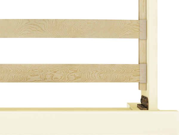 Изображение товара Односпальная кровать Bravo Мебель Вероника 3 90x200 (слоновая кость)