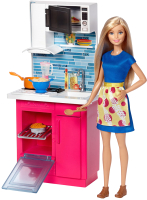 

Кукла с аксессуарами Barbie, С набором мебели / DVX51/DVX54