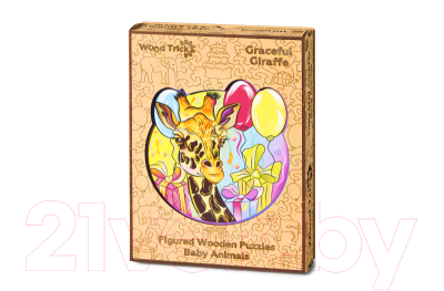 Пазл Wood Trick Грациозный жираф / WT-00068