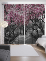 

Шторы JoyArty, Черно-белые деревья / p_9615
