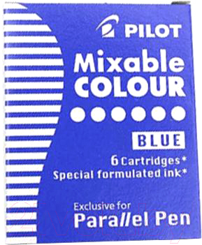 Чернила для перьевой ручки Pilot Parallel Pen / IC-P3-S6 L (синий)