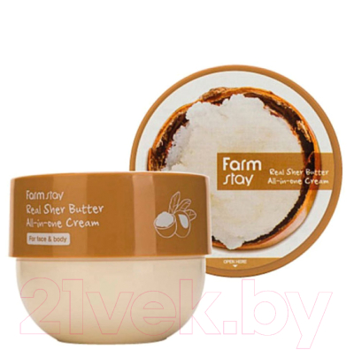 Крем для лица FarmStay Real Shea Butter All-In-One Cream (300мл)