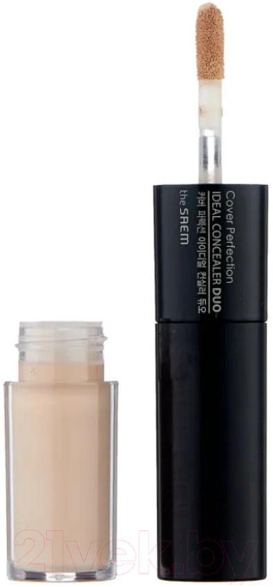 Консилер The Saem Cover Perfection Ideal Concealer Duo 01 Clear Beige (4.2г+4.5г) — фото 3