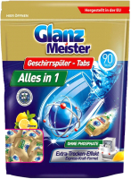 Таблетки для посудомоечных машин Glanz Meister 90шт - 