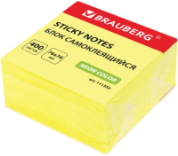 Блок для записей Brauberg Неоновый / 111352 (желтый) - 