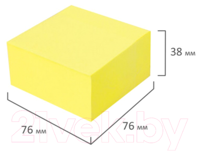 Блок для записей Brauberg Неоновый / 111352 (желтый)