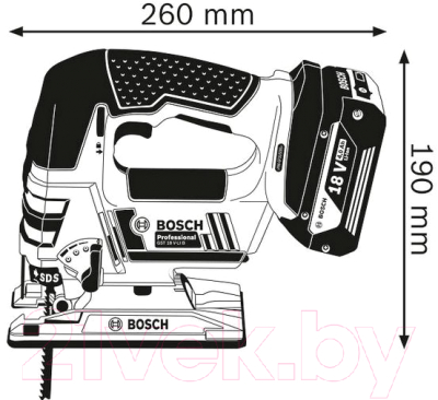 Профессиональный электролобзик Bosch GST 18 V-LI B L-BOXX (0.601.5A6.103)