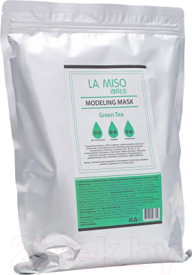 Маска для лица альгинатная La Miso Моделирующая с зеленым чаем (1кг)
